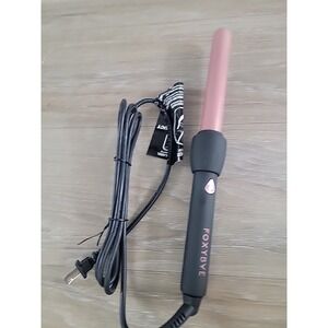 FoxyBae FOXYBAE 25mm Black Curling Wand with Rose Gold Colored Barrel no Box